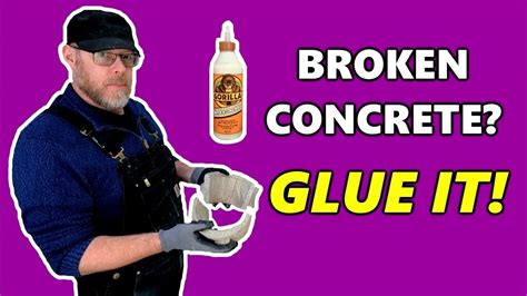 how to glue concrete to concrete